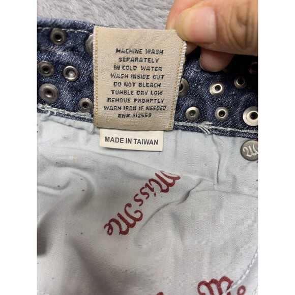 Miss Me JP42885 Bootcut Women's Embellished Studded Low-Rise Jeans Size 28 - Picture 13 of 15